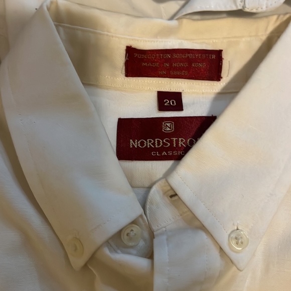 Boys size 20 3 white shirts, men S Short sleeve, 2 navy long sleeve sweaters, - Picture 2 of 9